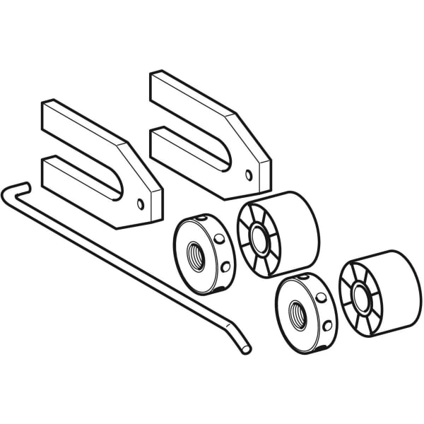 Geberit Befestigungsset für WWC-/Bidet Befestigung von der Seite