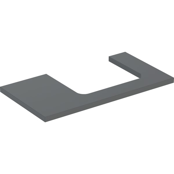 Geberit ONE WT-Platte, Ausschnitt re, für AWT 90x3x47cm, lava matt