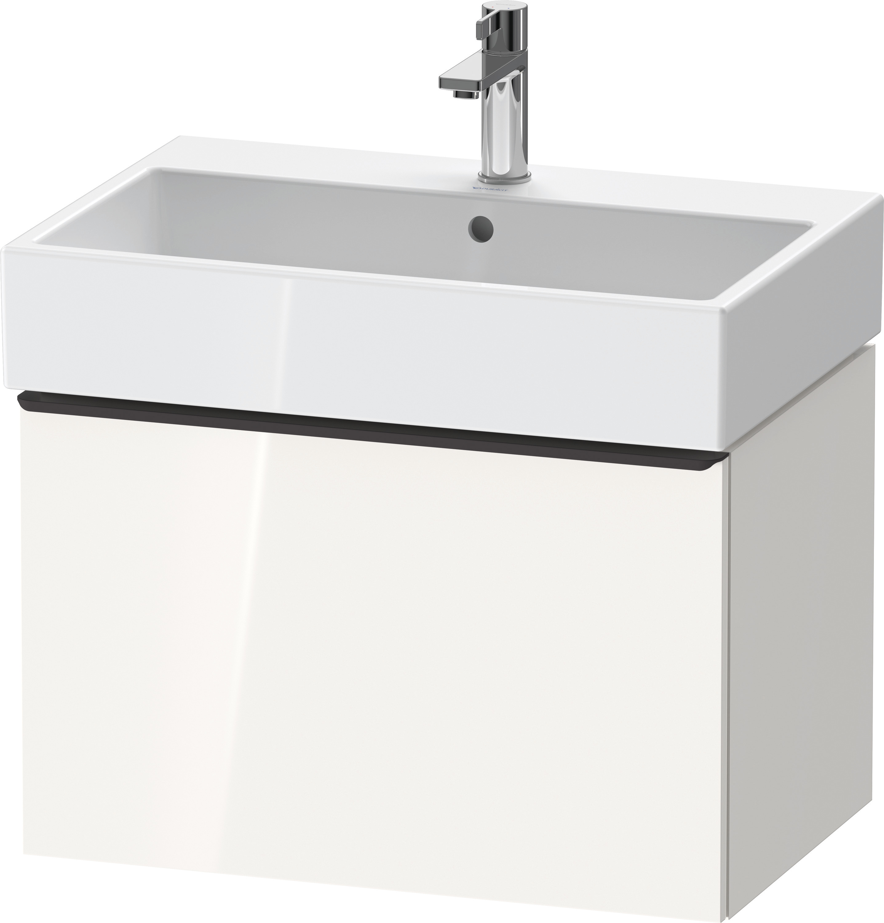 Duravit D-Neo WTU,Wdh,Ausz:1,Gr:Diamant Schw. 684x442x440mm,Weiß Hochglanz,Dekor