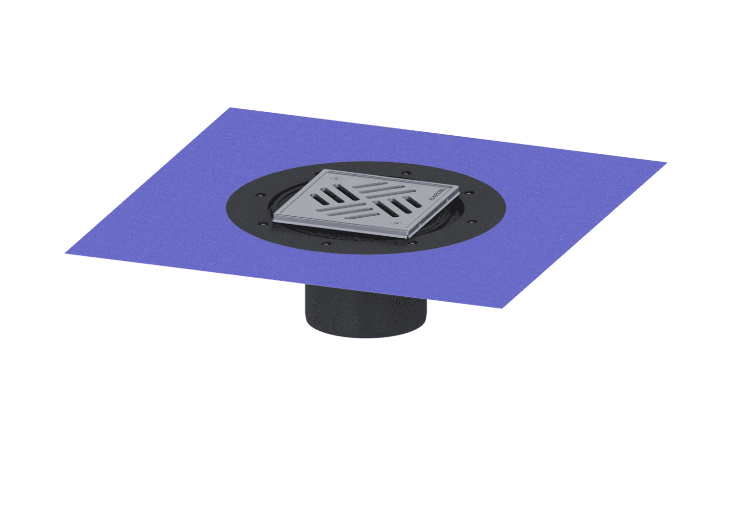KESSEL-Aufsatzstück Variofix Schlitzrost, V2A, K 3