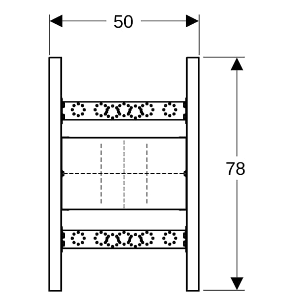 Geberit Duofix Traversenelement f. Wandarmatur UP