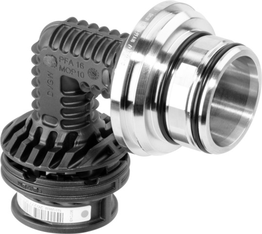 Viega Anschlussbogen 90 Grad mit SC 9794TW in 63mm Kunststoff