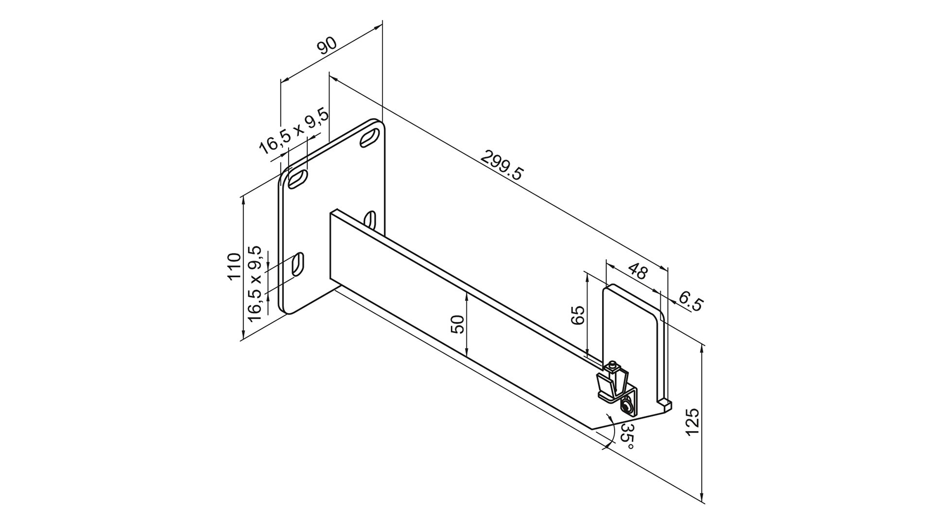 Zehnder Zubehör Wandkonsole WMORV-R5, Sonder-Lack