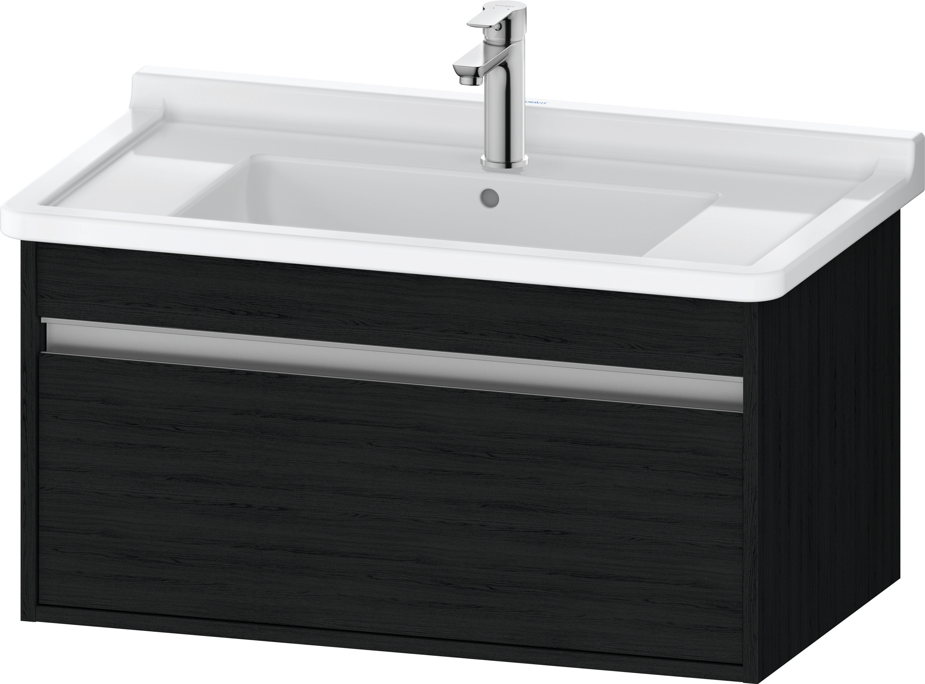 Duravit WTU wandhängend Ketho 455x800x410mm 1 Auszug, für 030480, Eiche Schwarz