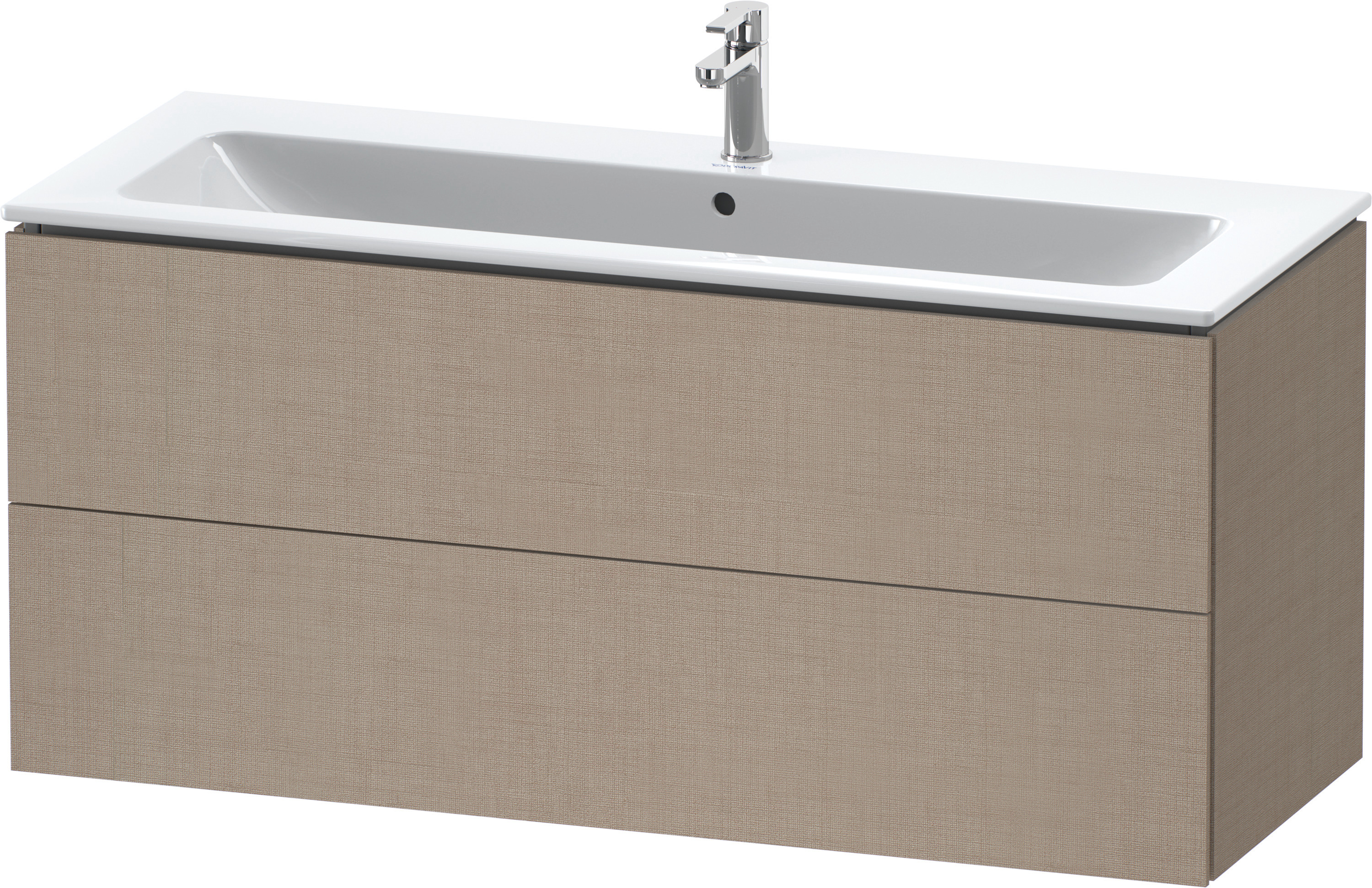 Duravit WTU wandh. L-Cube 481x1220x550mm 2 SchKa, f.233612, Leinen