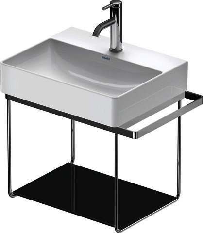 DU Glaseinleger in Metallkonsolen DuraSquare 003115+16 Flannel Grey