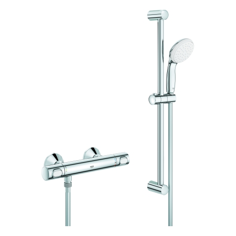 GROHE THM-Brausebatterie Grohtherm 500 34796 mit Brausegarnitur 600mm chrom GROHE THM-Brausebatterie Grohtherm 500 34796 mit Brausegarnitur 600mm chrom