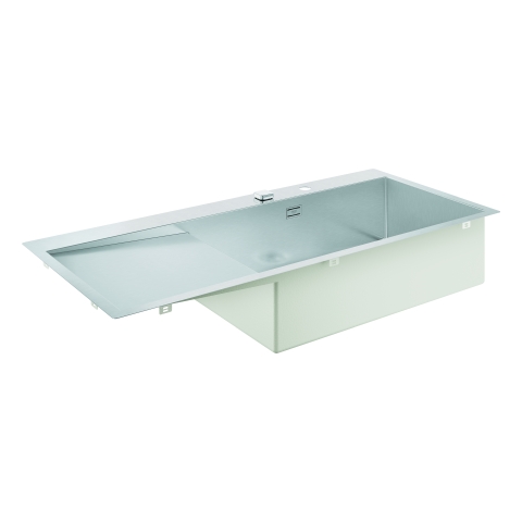 GROHE Edelstahlspüle K1000 31582_1 1 Becken ATF 1160x520 mm Einbau rechts GROHE Edelstahlspüle K1000 31582_1 1 Becken ATF 1160x520 mm Einbau rechts