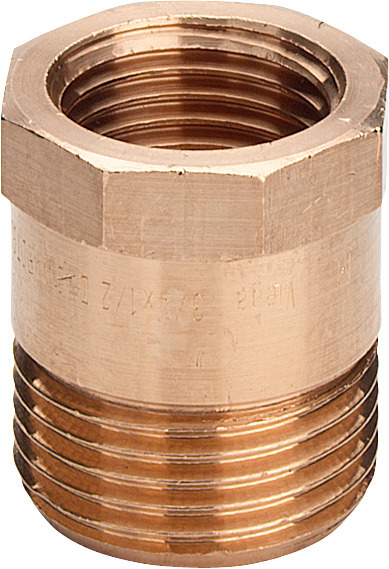 Viega Reduziernippel 3244 ohne Innenkonus in G3/4 x Rp1/2 Rotguss