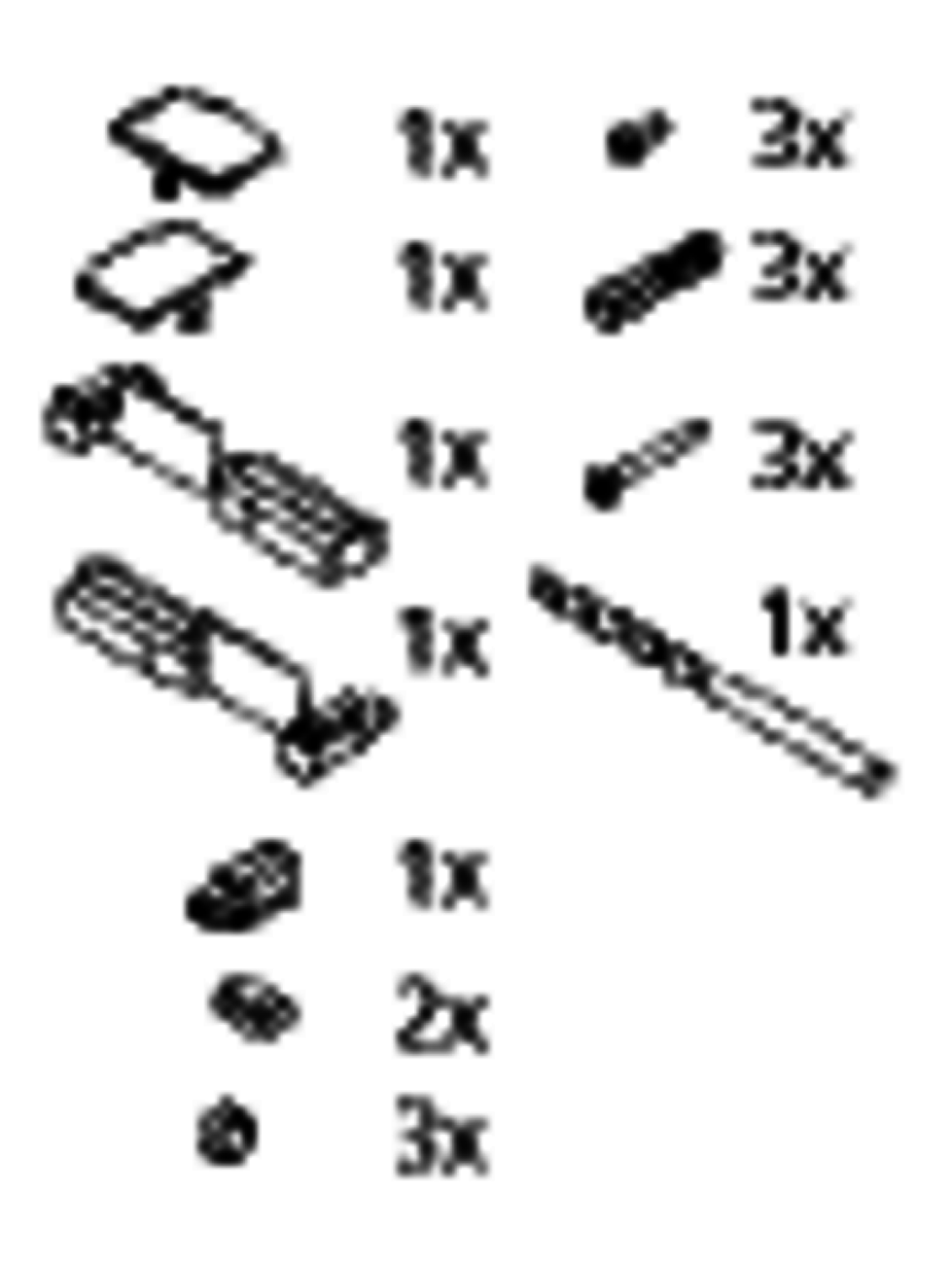 KR Kermi ZBV2003 Set Montagekleinteile