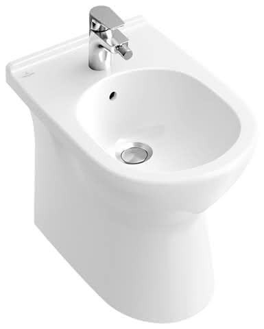 VB Bidet O.novo 560x360x320mm Oval bodenstehend Weiß Alpin