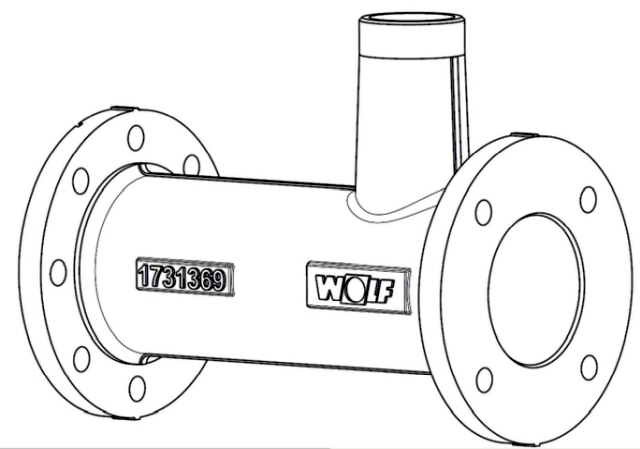 Wolf Anschlussrohr DN100 für MGK-2 800-1000