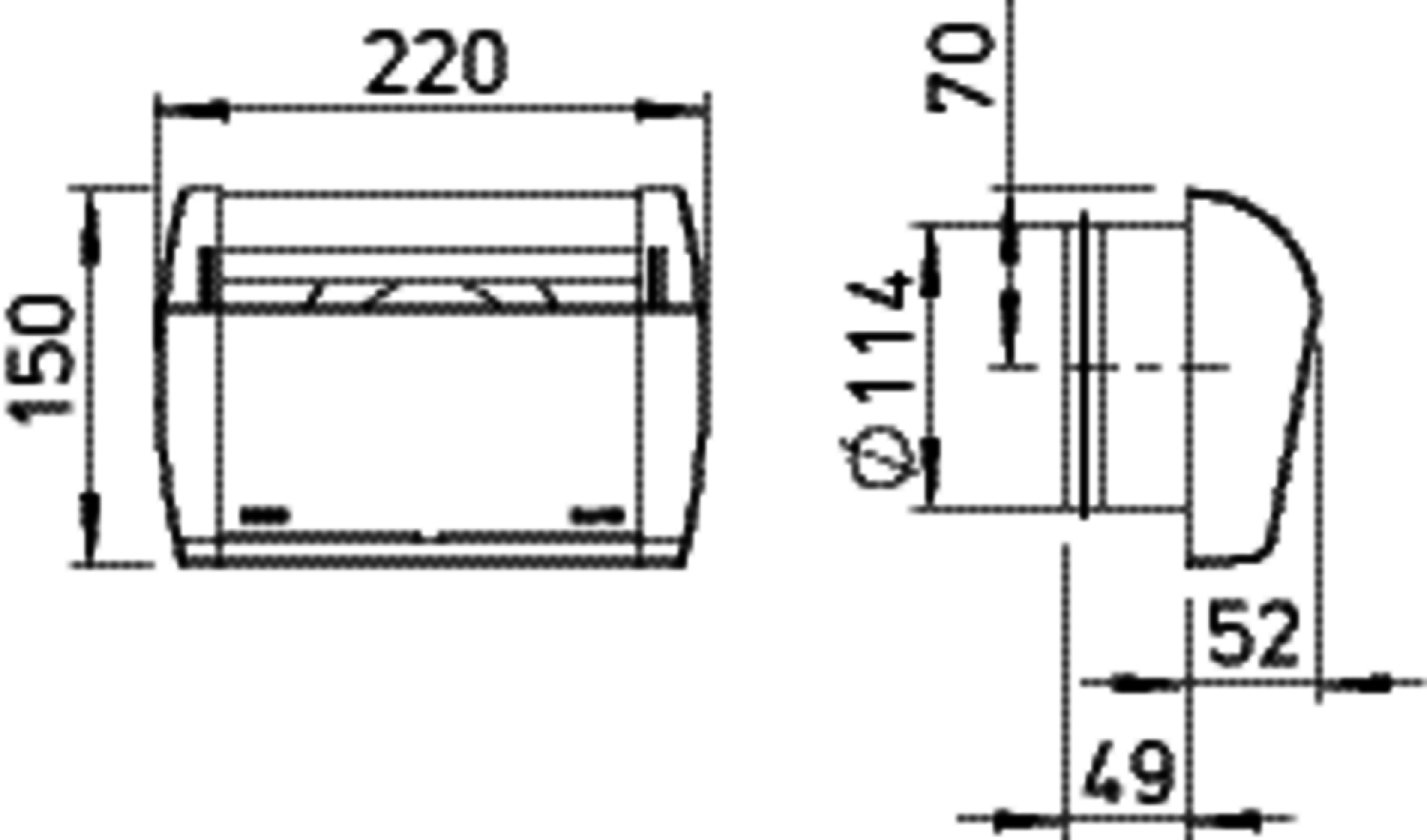Helios ZLA 125 IB 22 inkl. G2-Filter Innenblende ZLA 125,Volumenkons. 22M3/h