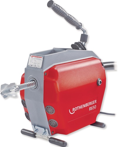 Rohrreinigungsmaschine R 650 230/50 V/Hz 623 U/min 1350 W f.Rohr-D.20-150mm Rohrreinigungsmaschine R 650 230/50 V/Hz 623 U/min 1350 W f.Rohr-D.20-150mm