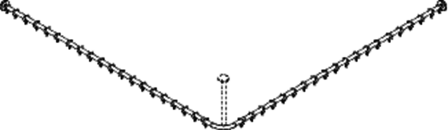 HEWI VH-Stange, d:25,A1/A2=1987, 40 Ringe, chrom