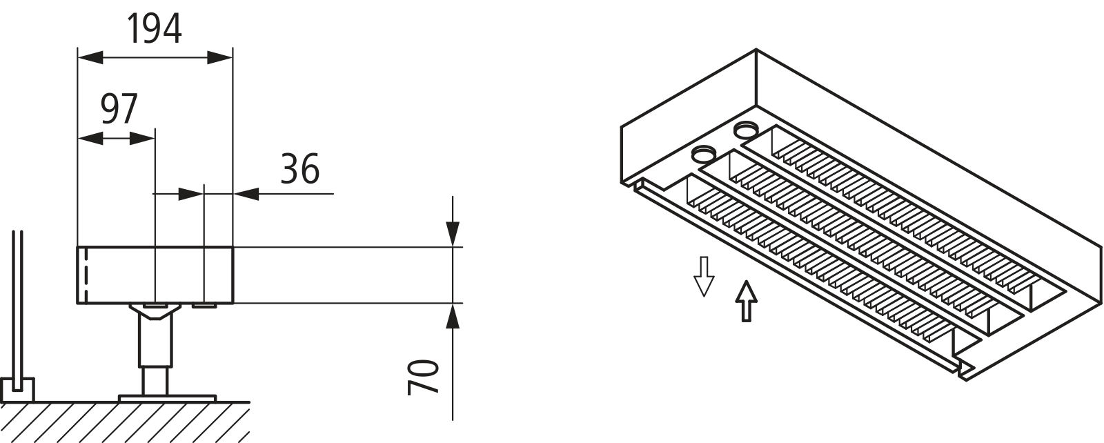Kermi Kon m. Str. Typ33 BH70x194x2600mm QN1872, weiß, 6bar, o. Abd, AB 12