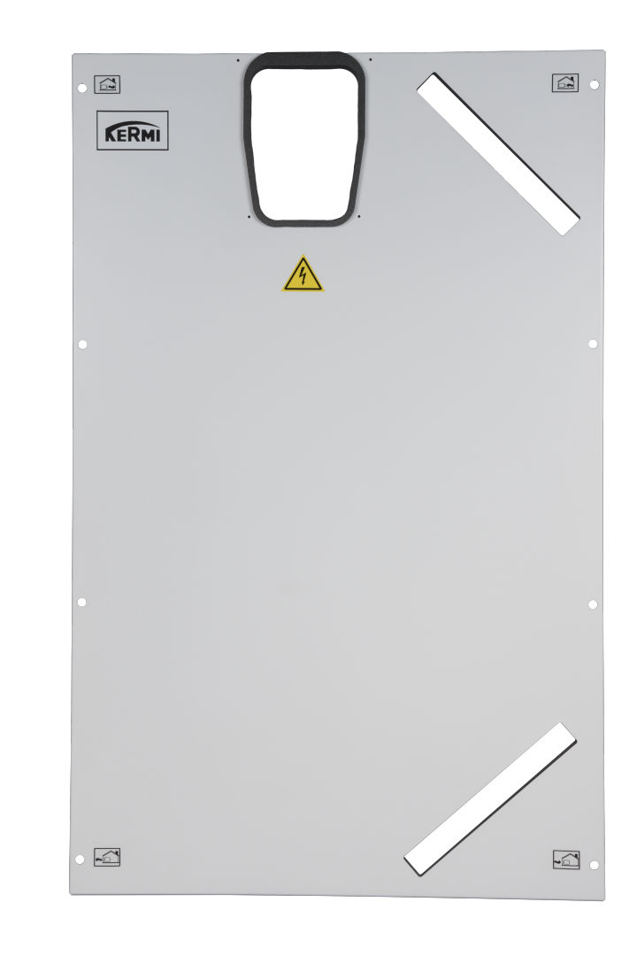 Kermi x-well Frontabdeckung Metall, weiß, für F130/F150