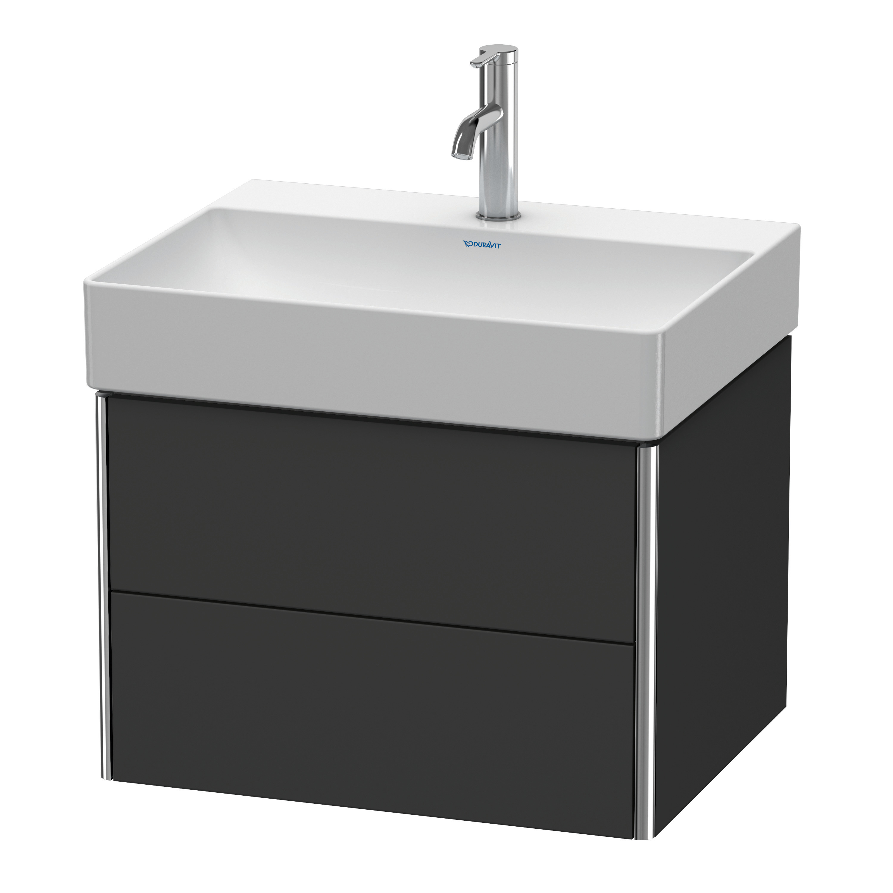 Duravit WTU XSquare 397x584x460mm 2 Schubkästen,Graphit Supermatt