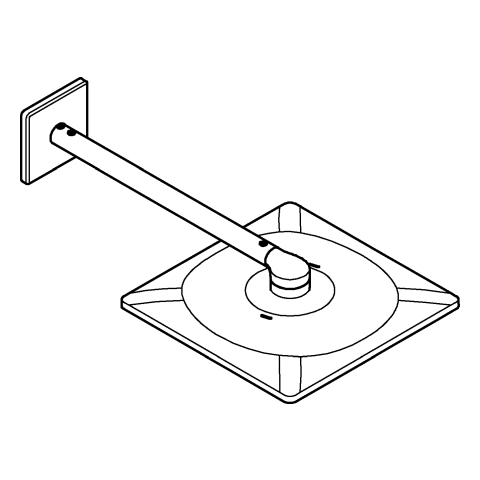 GROHE Kopfbrauseset Rainshower 310 SmartActive Cube 26479 BA warm sunset