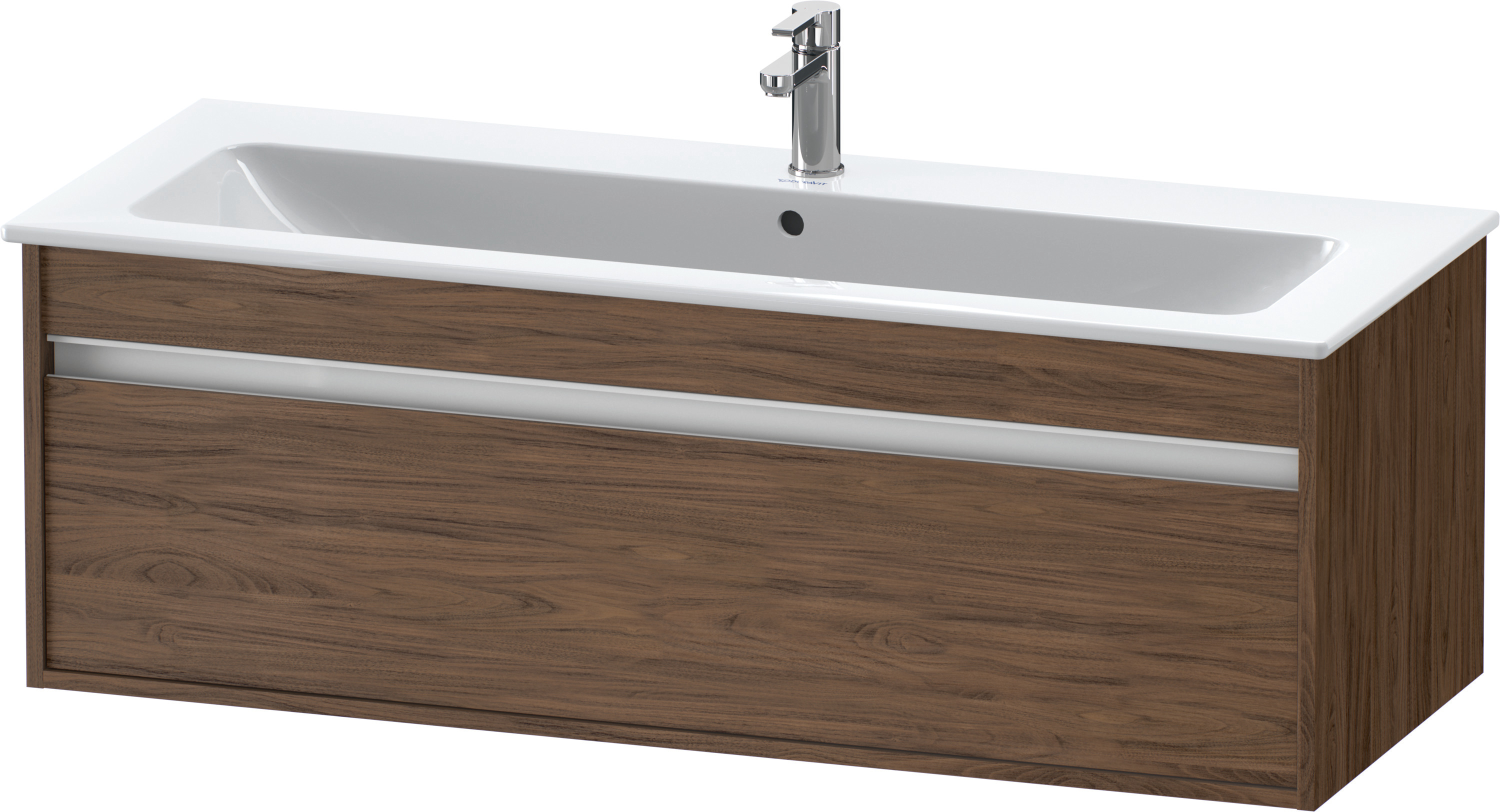Duravit WTU Ketho f. ME by Starck, 1 Auszug 410x1200x475mm, Nussbaum Dunkel