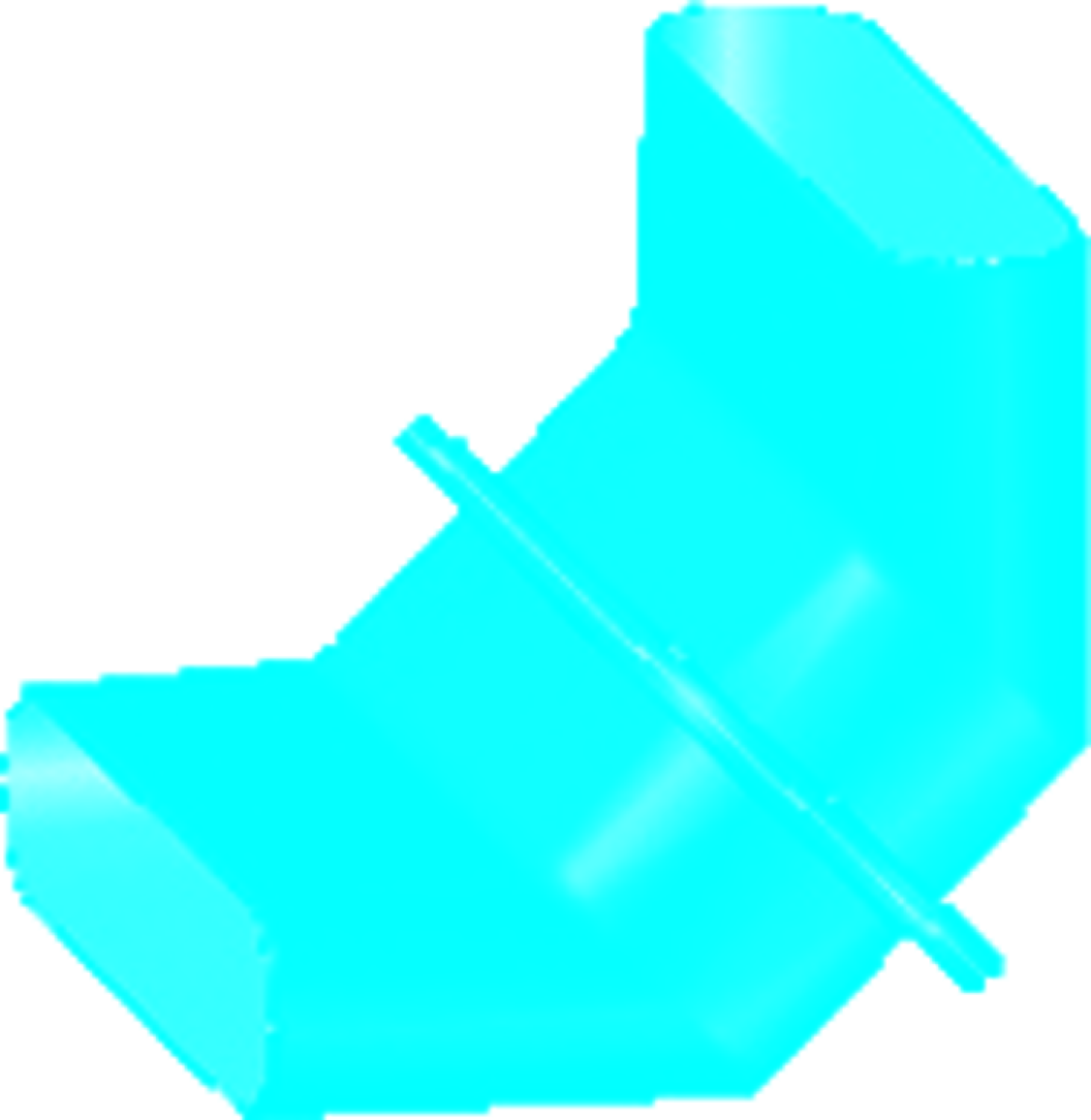 Pluggit Bogen oben 90 Grad für PK200 Nr. BO090200