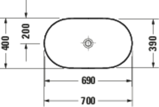 DU Aufsatzbecken Luv 700mm geschl.,o.ÜL,o.HLB,weiß/weiß sdm.,WGL