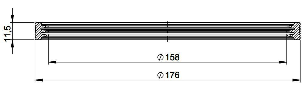 MHG Lippendichtung DN 160 für Atec Abgasleitung