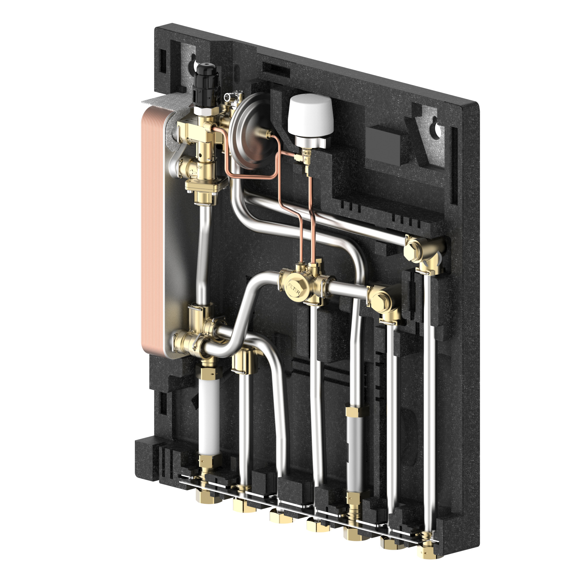 Danfoss EvoFlat 110 FSS 1 m. EPP-Wärmedämmhaube