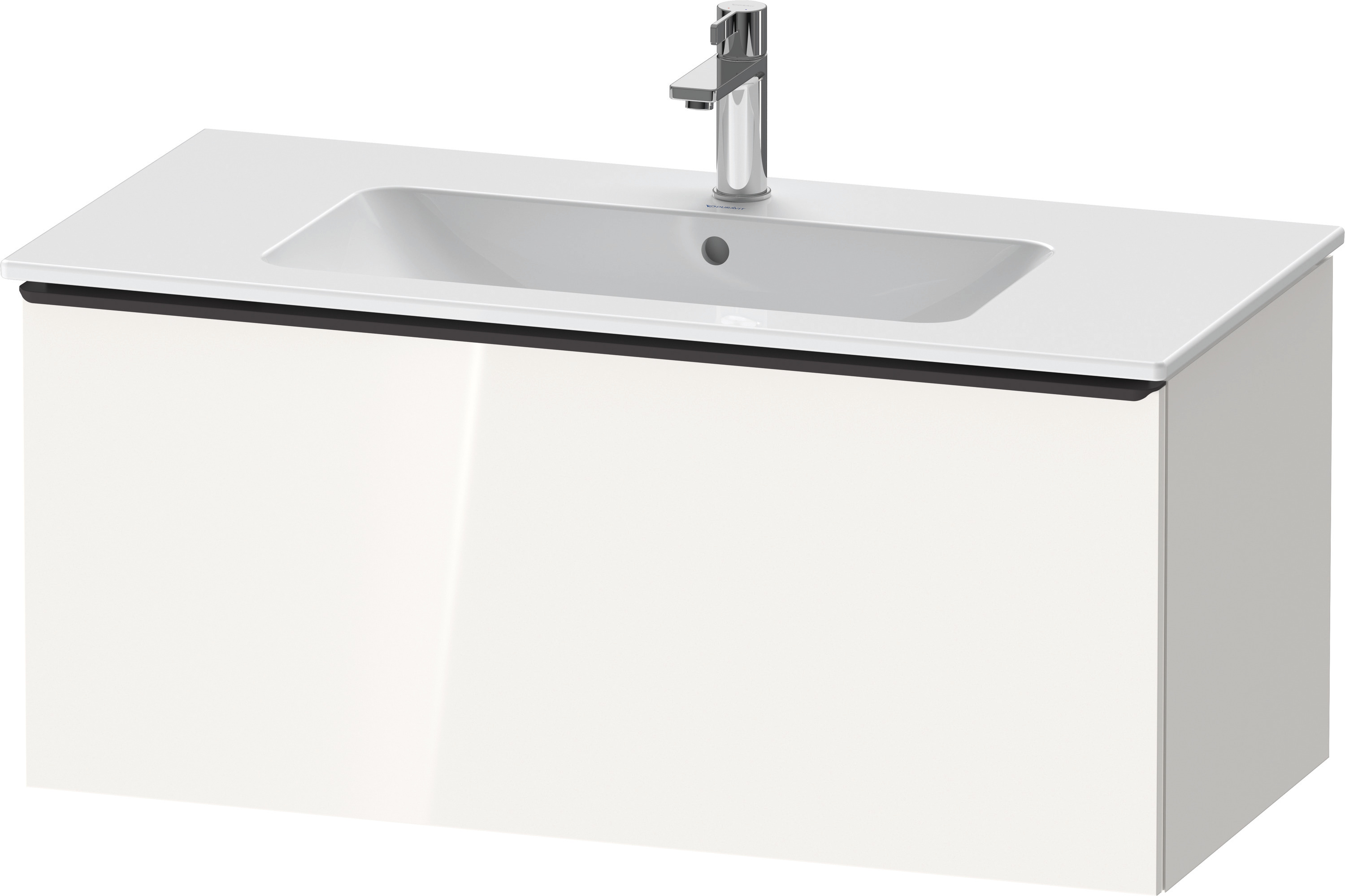 Duravit D-Neo WTU,Wdh,Ausz:1,Gr:Diamant Schw. 1010x462x440mm,Weiß Hochglanz,Dekor