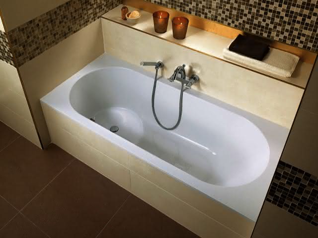 VB Badewanne Libra 1700x750x457mm Solo Rechteck Weiß Alpin