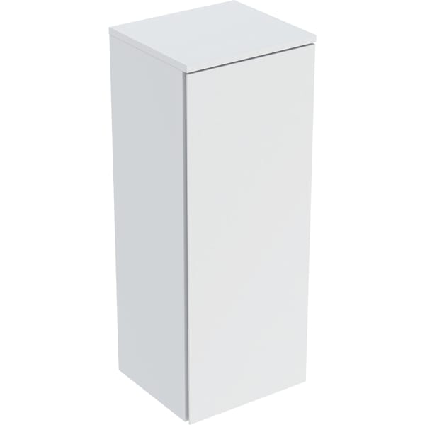 Geberit Renova Plan Mittelhochschrank m.1 Tür 33x85x29,7cm, weiß/l. seidenmatt