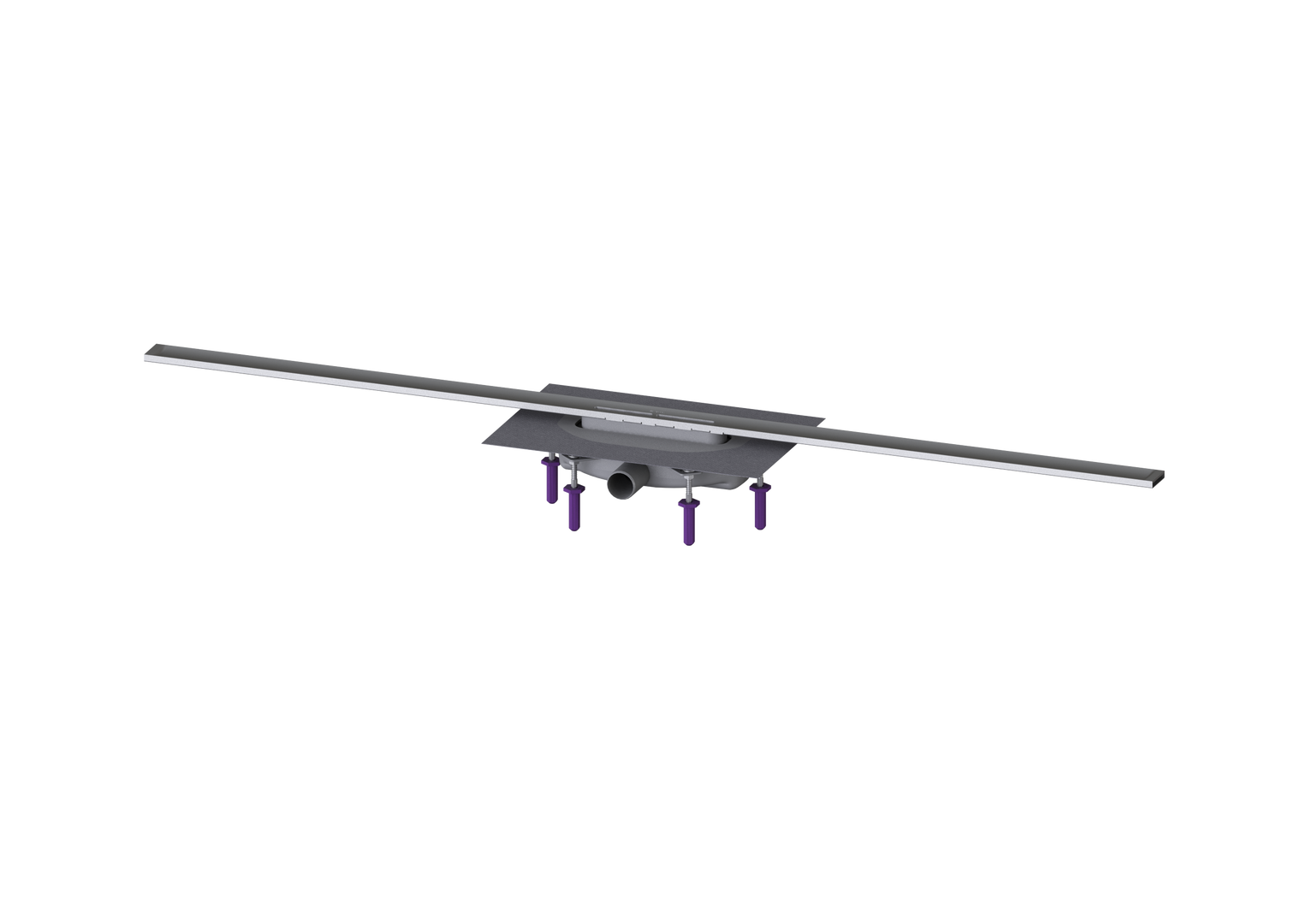 KESSEL-Duschrinne Linearis Infinity 60 L: 1400 mm, DN 40, Edst. geb., Megastop