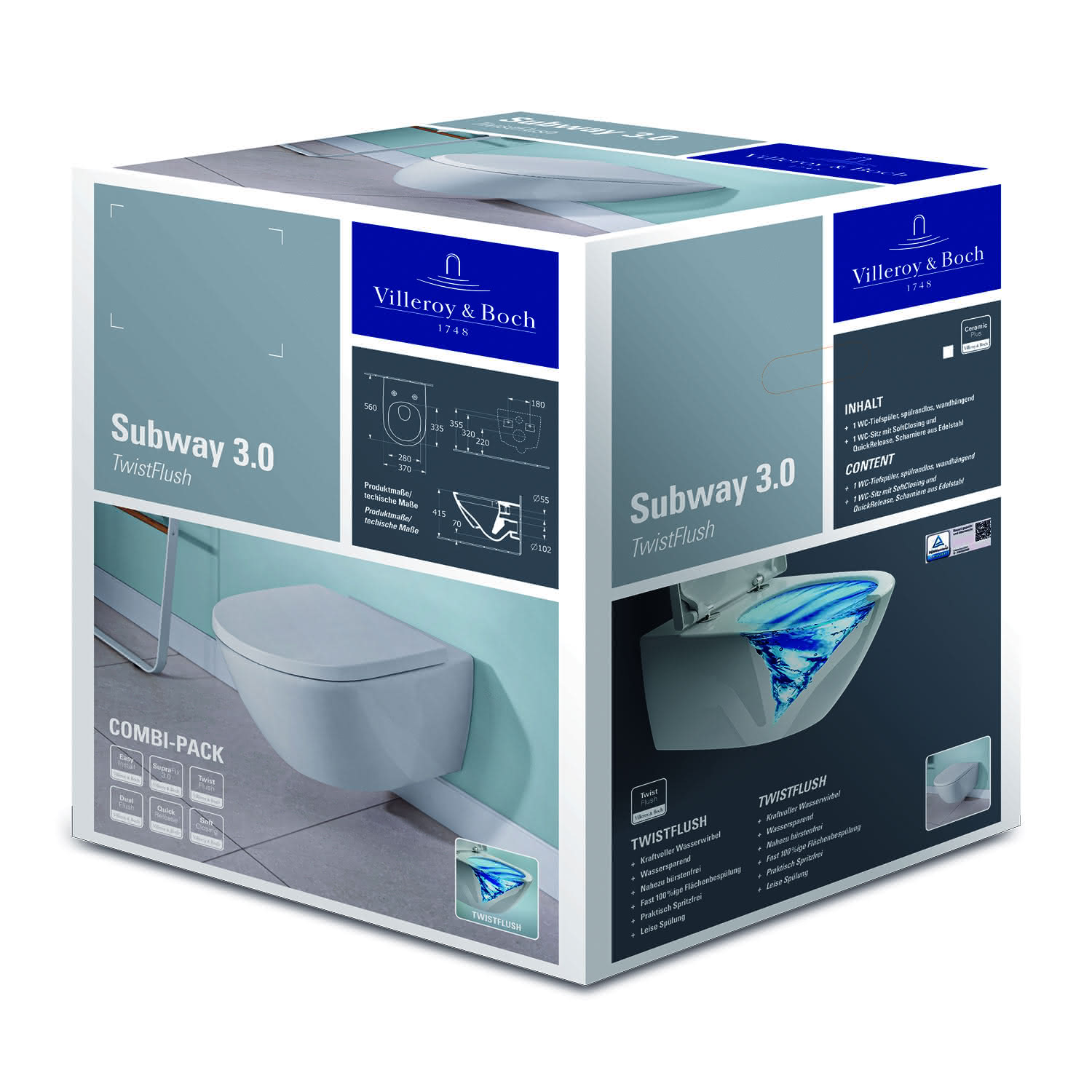 VB Combi-Pack Subway 3.0 370x560x360mm ov wandh Abg waagr m TwistFlush we Alpin