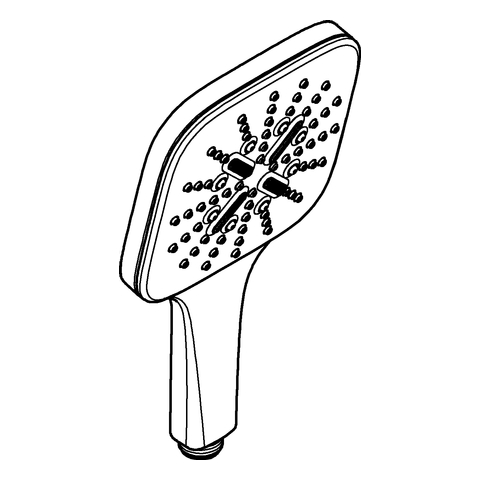 GROHE Handbrause Rainshower 130 Smart Active Cube 26582 8,5l warm sunset geb.