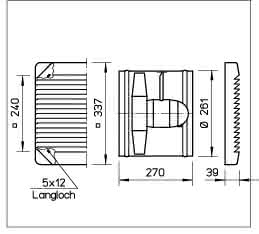 Helios HSW 250/4 Axialventilator 1-PH, Regelbar