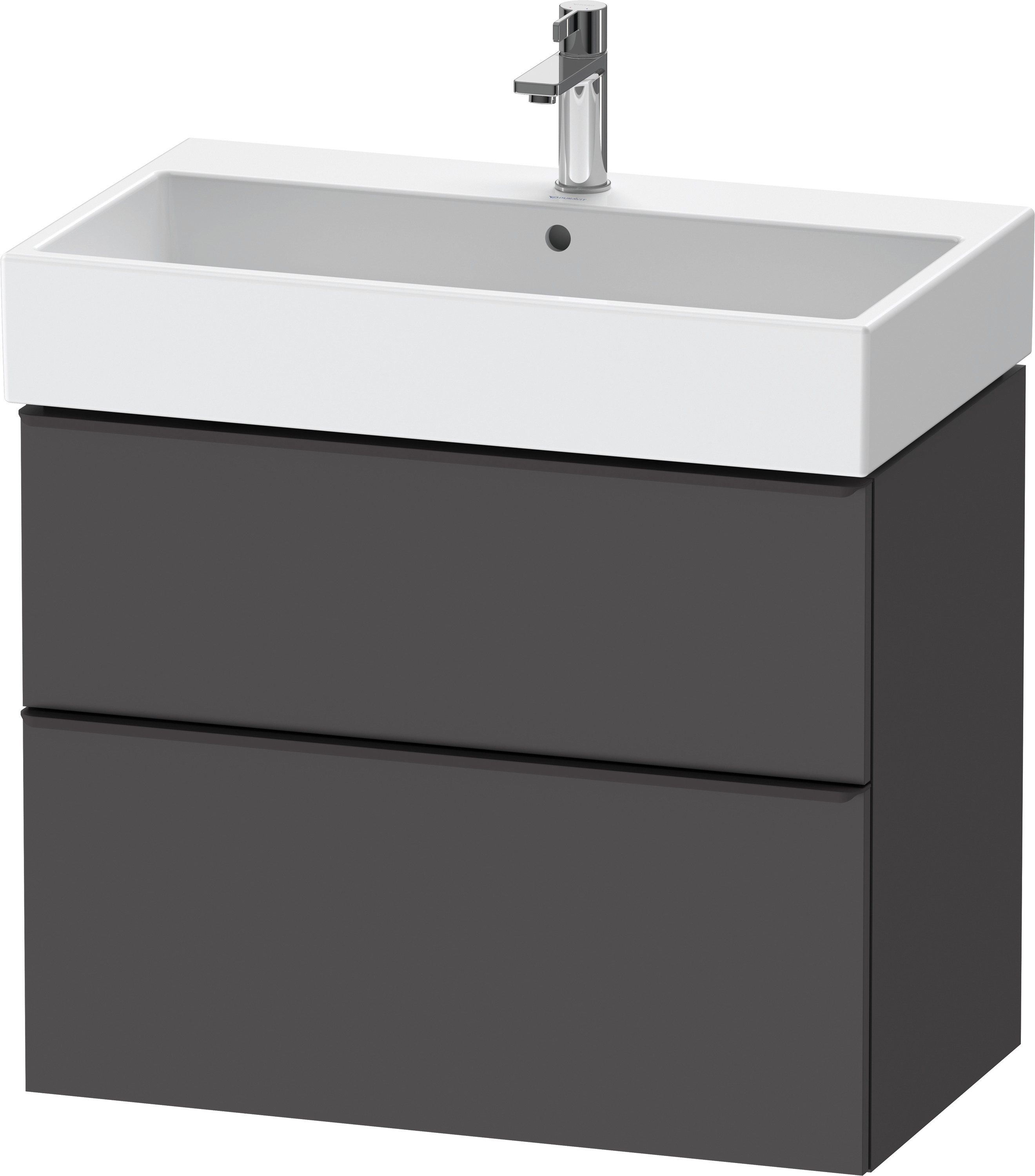 Duravit D-Neo WTU,Ausz:1,Schubk:1,GR:Dia.Schw 784x442x625mm,Wandh,Graphit Matt,Dekor