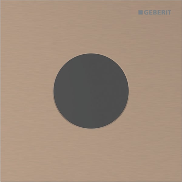 Geberit Typ 40 Abdeckplatte, rund für UR-Strg. IR, rotgold gebürstet, Etc