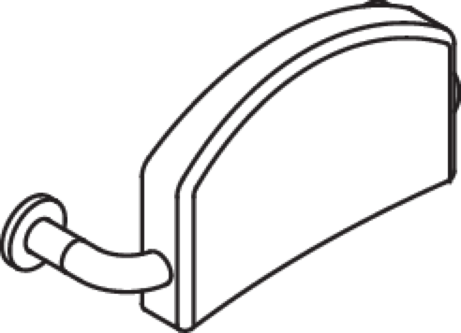 HEWI Rückenstütze (BS), Ser 801, Wandmontage reinweiß