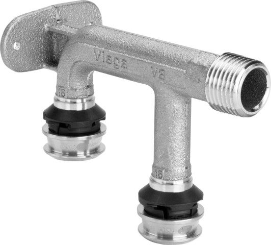 Viega Doppelwandscheibe mit SC Raxofix 5325.6 in 16mmxR1/2x16mm Siliziumbronze