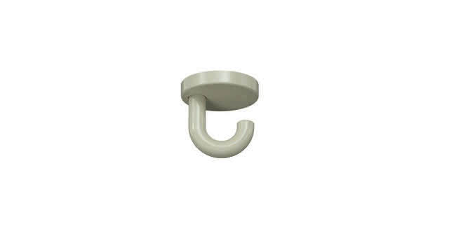 HEWI Haken Ser 477, d:50mm, als Unterkopfhaken reinweiß