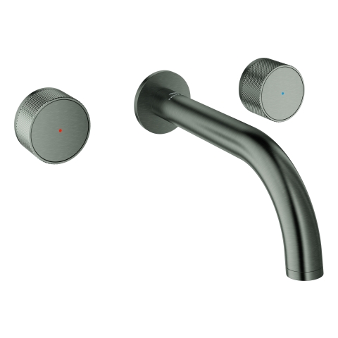 GROHE 3-L-WT-Wandbatt. Atrio Private C. 20589 FMS Knopfbet. hard graphite geb.