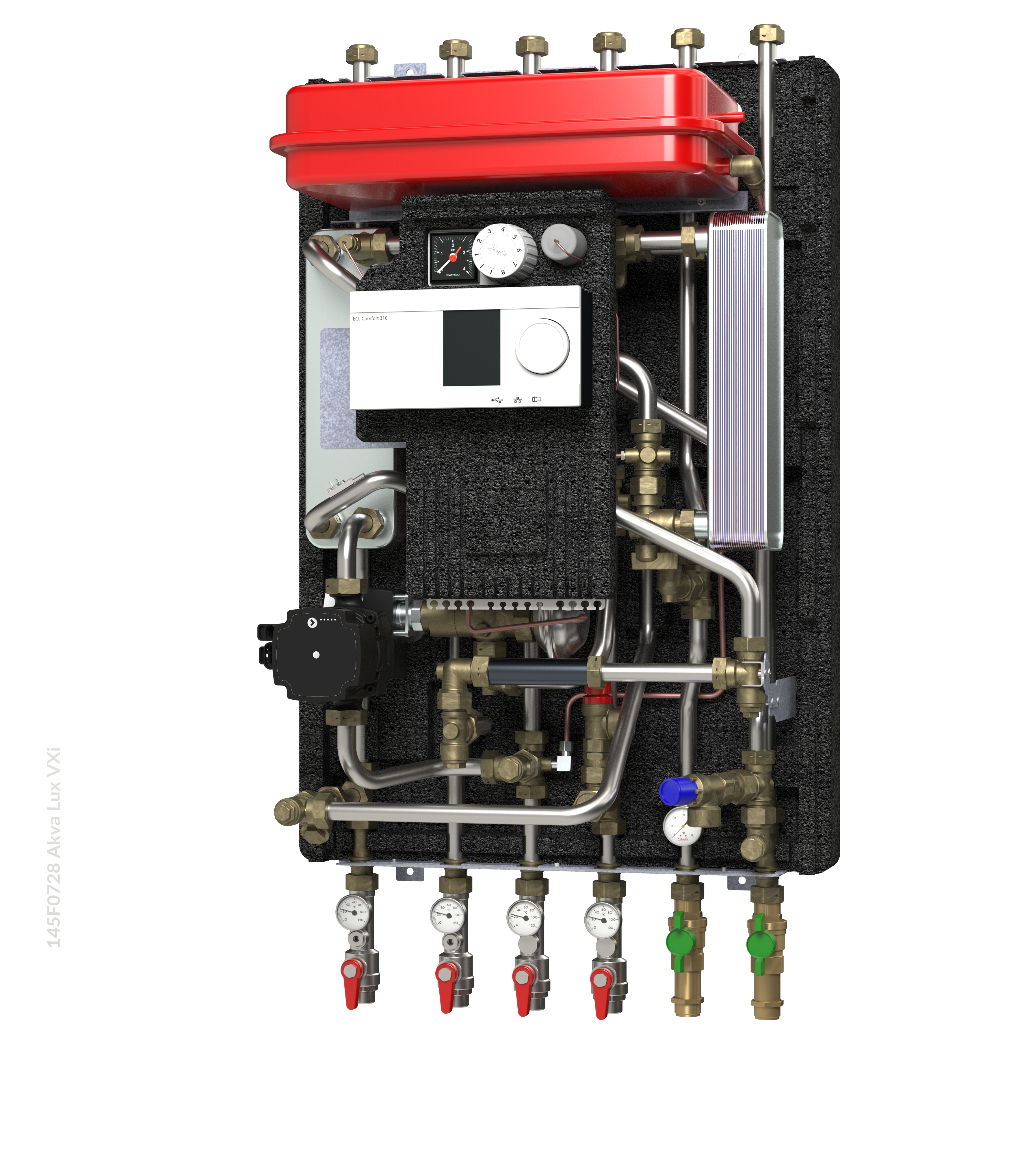 Danfoss Hausstation Akva Lux II VXi H1W1, HE:20kW, PWH:35kW, A337, Sts