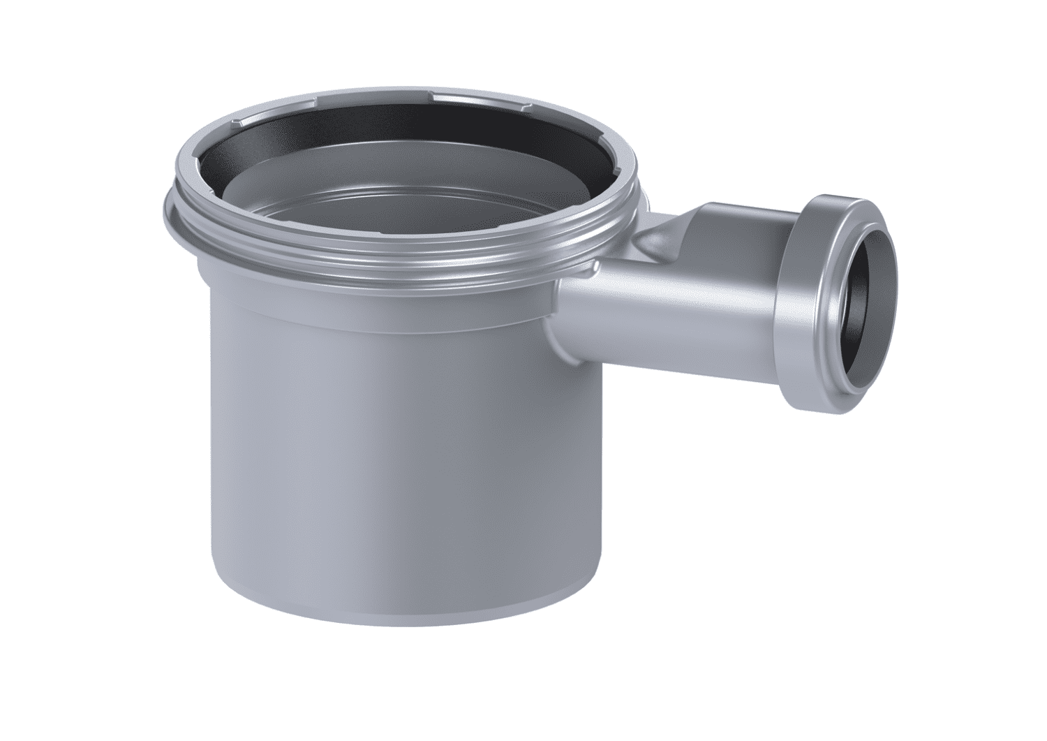 KESSEL-Verlängerungsstück H: 136 mm, mit seitlichem Zulauf DN 50