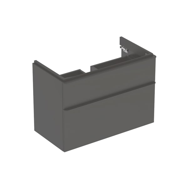 Geberit Smyle US für WT, eckig, m. 2 Schubl. 88,4x61,7x47cm, lava