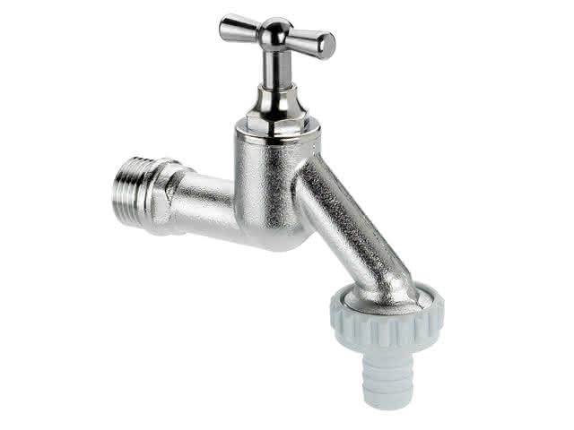 BENDER Auslaufventil Typ 1011 DN 20 m.Knebeloberteil mattchrom m.SVS. BENDER Auslaufventil Typ 1011 DN 20 m.Knebeloberteil mattchrom m.SVS.