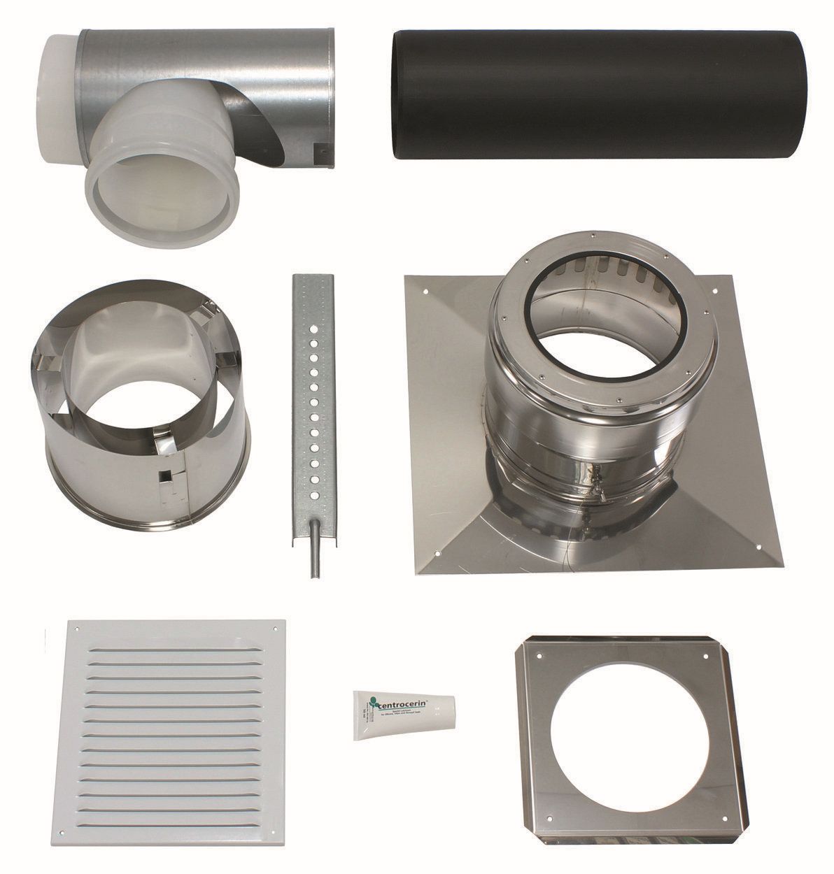 Vaillant Basis-Anschluss-Set DN 200 PP an Abgas DN 200 PP Schacht