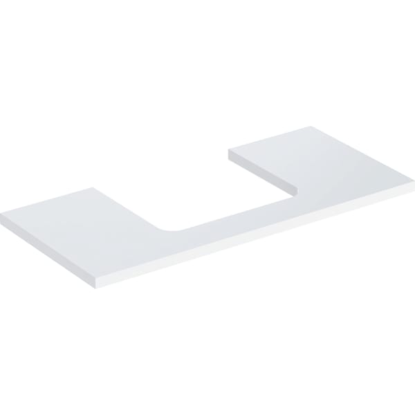 Geberit ONE WT-Platte, Ausschnitt mi. für AWT 105x3x47cm, weiß hgl.