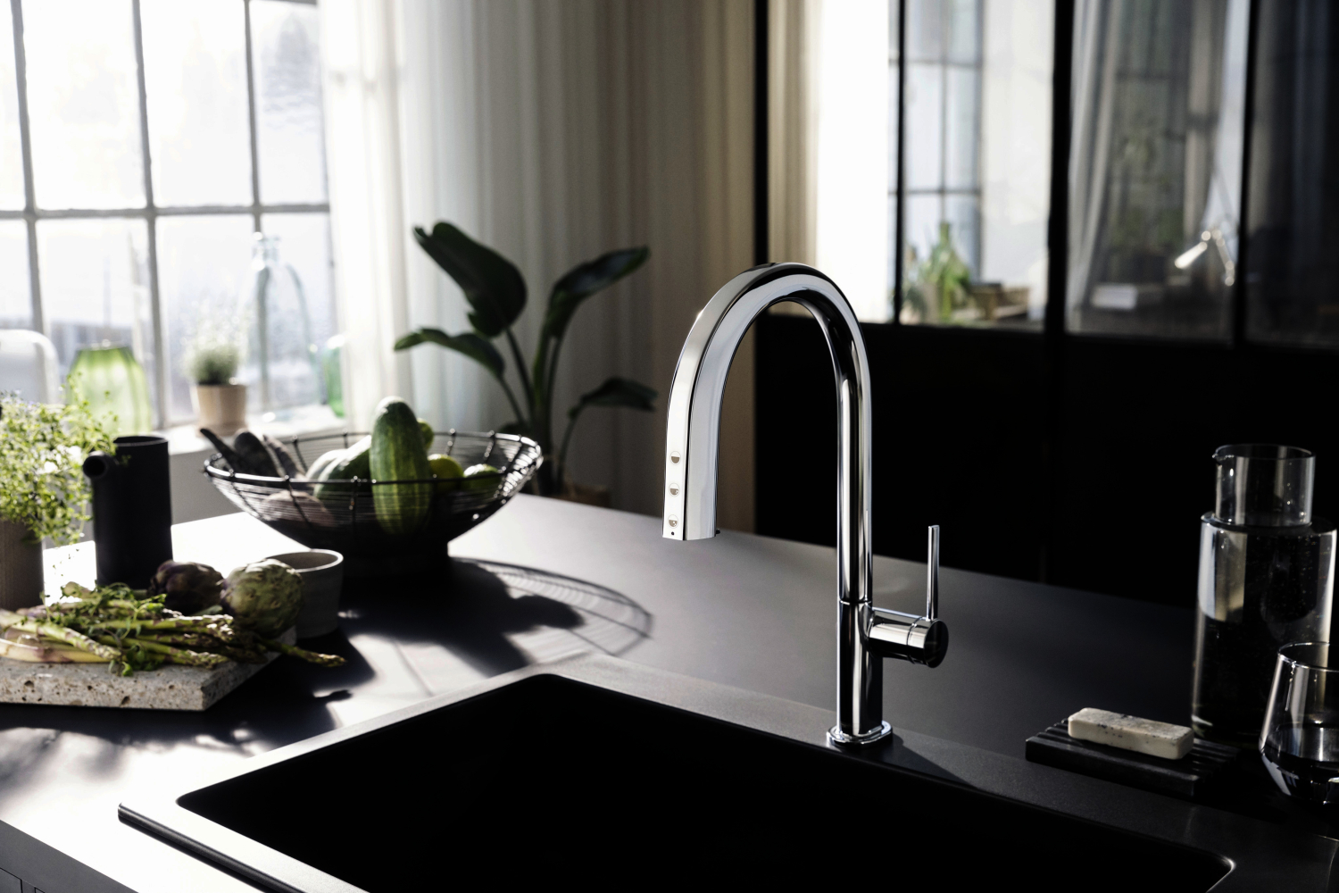 Hansgrohe SodaSystem 210 Aqittura M91 Ausziehauslauf 1j sBox Starter Set chrom