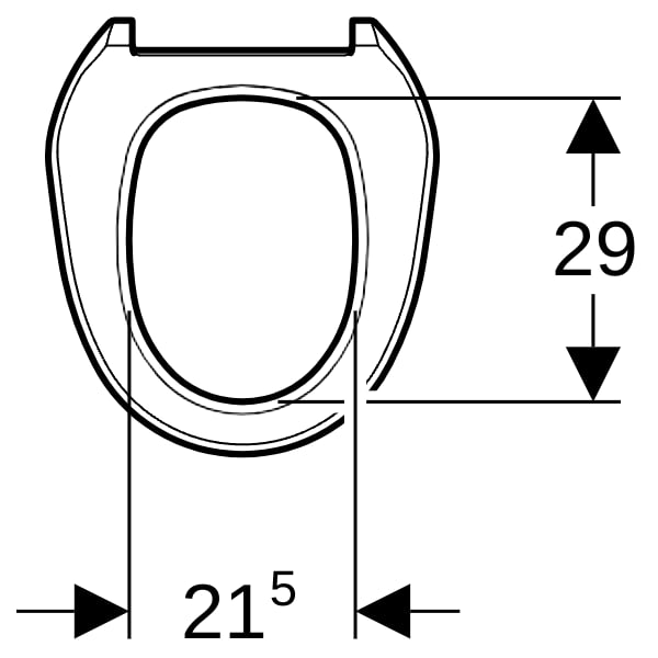 Geberit WC-Sitzring f. Geberit AquaClean 8000 / 8000plus, weiß-alpin