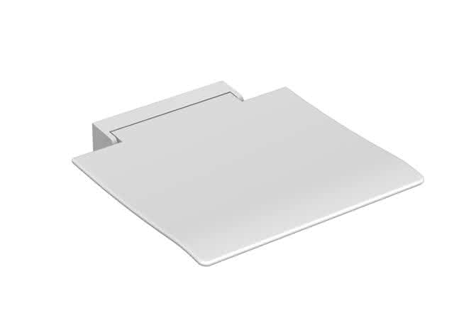 HEWI Klappsitz 450, B:450, T:463, Sitzf. u. Wandkonsole weiß signalweiß